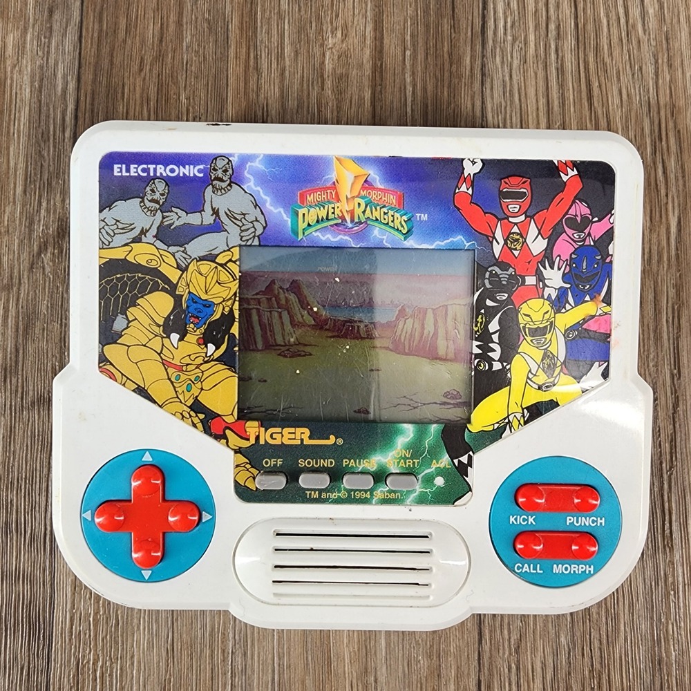 Vintage 1994 Tiger Electronics Mighty Morphin Power Rangers Handheld Game Tested